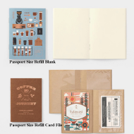 Limited Edition Traveler's Notebook Starbucks Reserve ® Roastery Passport Size Refill Blank / Card File