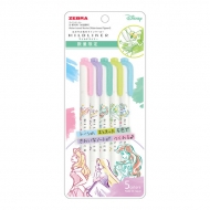 Zebra Limited Mildliner Disney 2 Soft 5 Color Set Princess