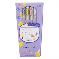 Limited Edition  Fruit Tea Color Gel Ink Ballpoint Pen uni-ball one 0.38mm 4-color set  Relax]