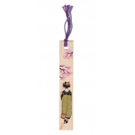 Wooden Bookmark Spring Sakura theme